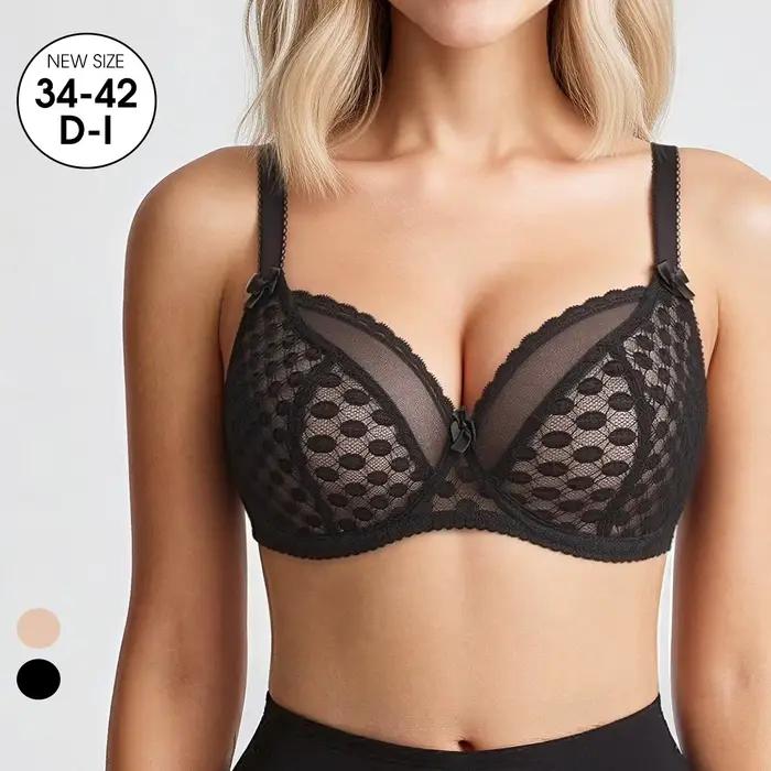 Soutien-gorge en polyester élégant pour poitrines généreuses maintien robuste design moderne occasions spéciales