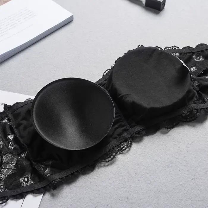 Léon's day-Soutien-gorge élastique sans bretelles pour femme, sexy, bustier tubulaire en dentelle, sous-vêtements rembourrés sans couture, vente en gros