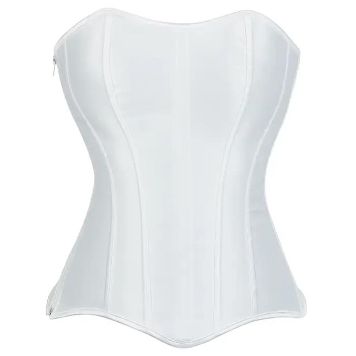 Corsets et bustiers pour femmes, haut en satin, style vintage, corset sur le buste, sexy, à lacets, fermeture éclair, corsetto, korsett