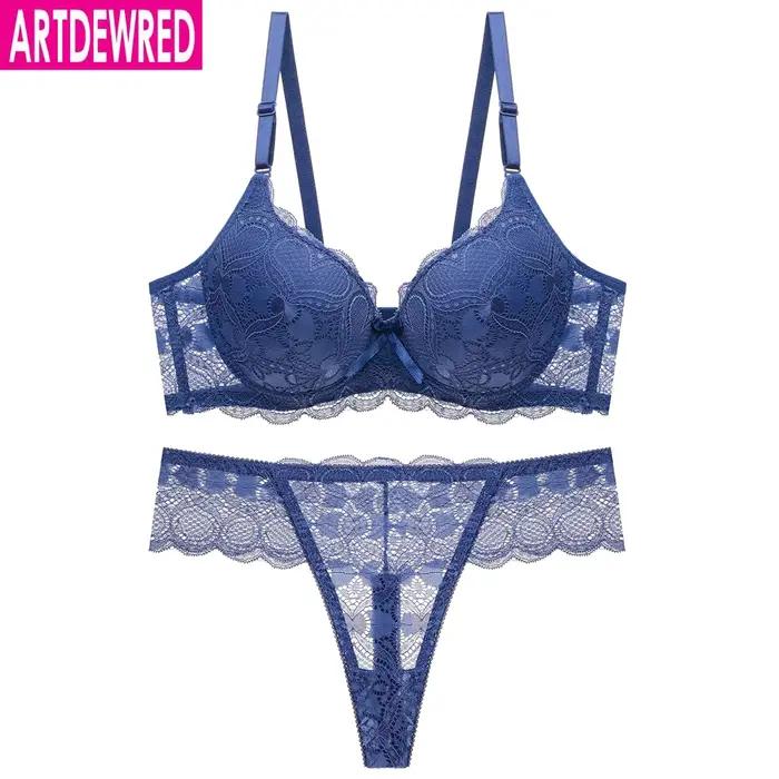 Ensemble de soutien-gorge et culotte en dentelle pour jeune fille, sous-vêtements fins et confortables, nouvelle collection 2020