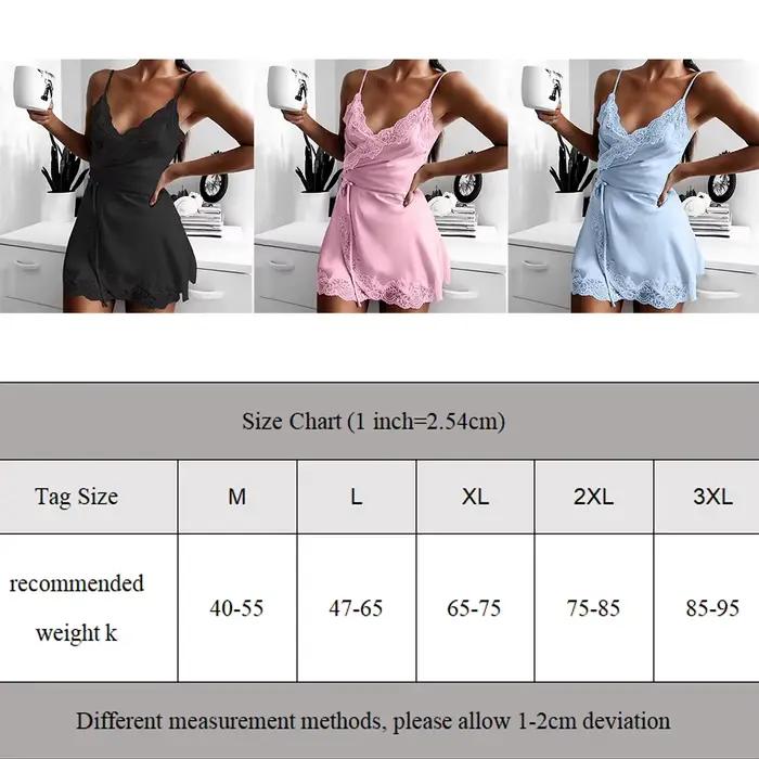 Chemise de nuit sexy en satin pour femmes, lingerie en dentelle, vêtements de nuit, pyjamas, haut, sous-vêtements chauds, chemise de nuit, pyjamas, vêtements de nuit, 7. 0