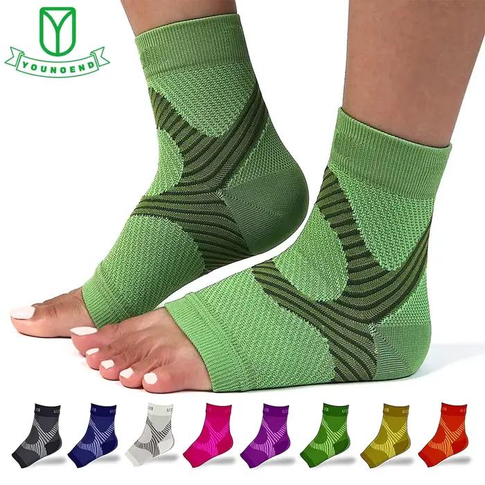 Attelle de fasciite plantaire, 1 paire, chaussettes de Compression nocturne, Supports de talon pour la douleur au talon, Support de fasciite plantaire, attelles de pied