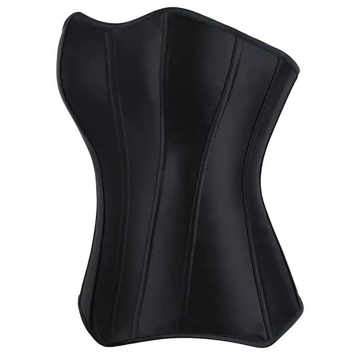 Corsets et bustiers pour femmes, haut en satin, style vintage, corset sur le buste, sexy, à lacets, fermeture éclair, corsetto, korsett
