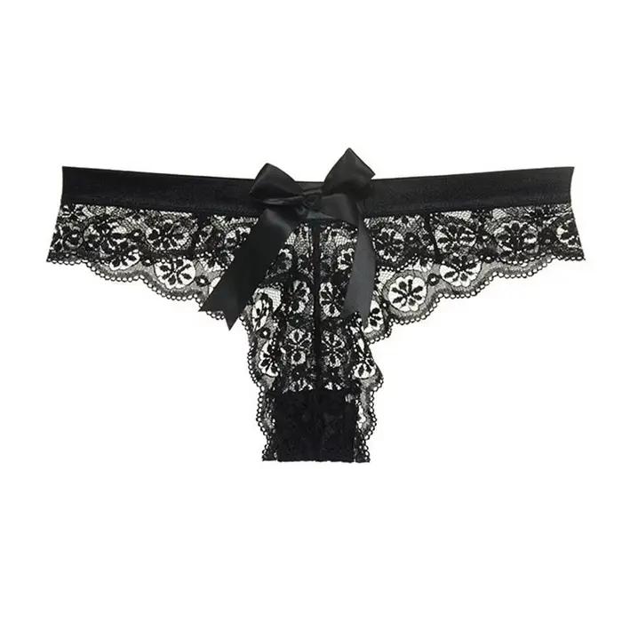Culotte Sexy en Dentelle Transparente avec Nministériels d pour Femme, Lingerie Ajourée, 7.0