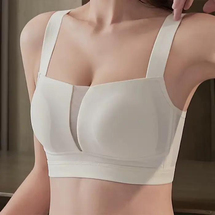 Wireless Minimizer Bra For Large Bust Women Plus Size Adjustable Comfortable Breathable Thin Cup Bralette Lingerie