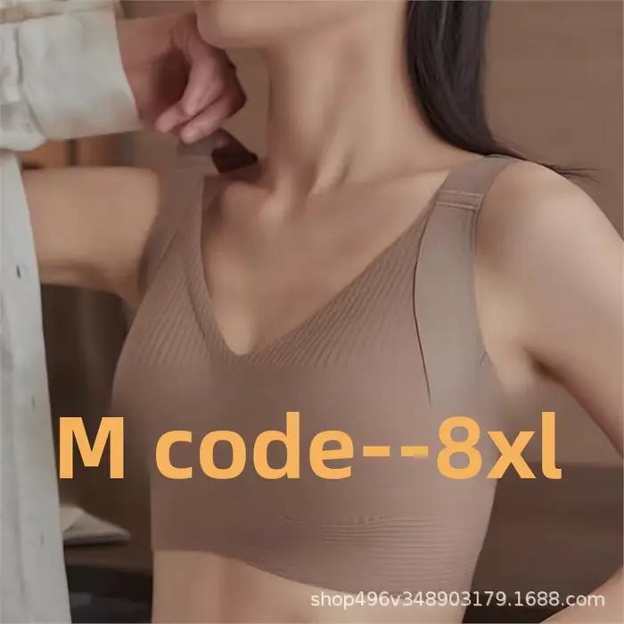 Soutien-gorge minimisant grande taille M-8XL, couvrance complète, anti-affaissement, lissage latéral, sans armatures, soutien sans couture, bande large, respirant, usage quotidien