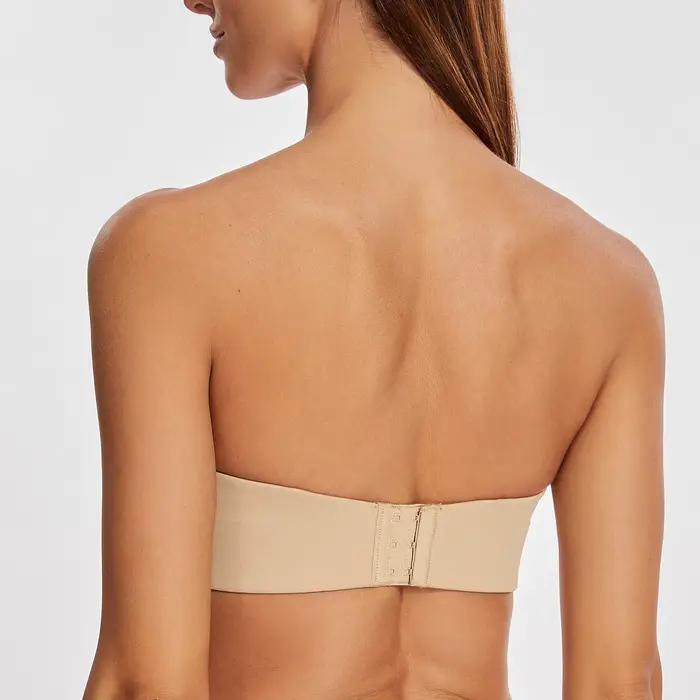 Soutien-gorge sans bretelles pour femmes, pour un grand buste, minimiseur, Bandeau non doublé avec armatures