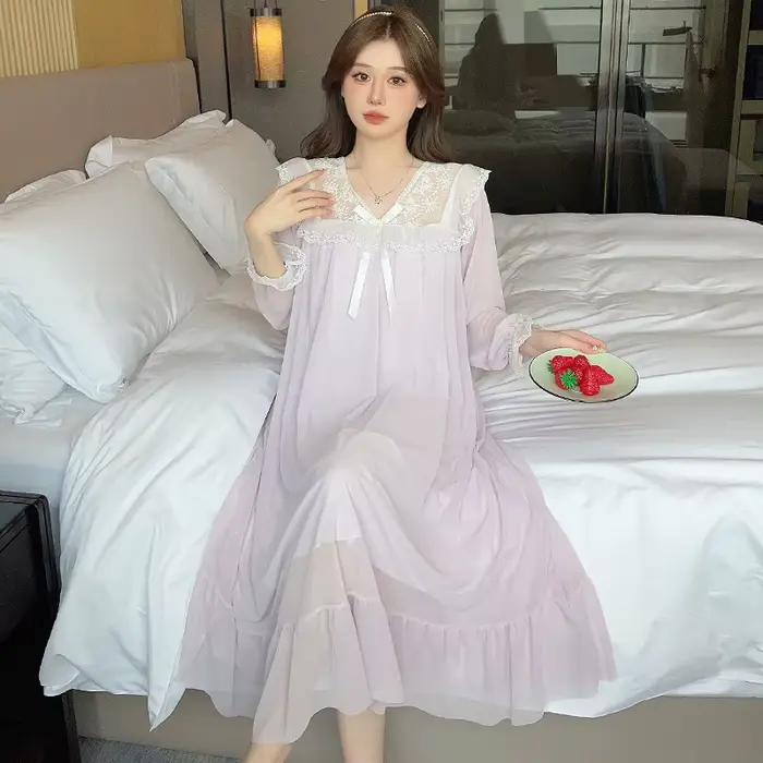 Femmes chemises de nuit d'été avec soutien-gorge vêtements de détente en plein air chemise de nuit robe de nuit femmes robe d'été automne vêtements de nuit sexy nuisette