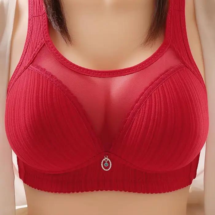 Soutien-gorge de sport Push-up confortable et antidérapant pour femmes, sans fil, avec larges bretelles, coussinet de poitrine, respirant