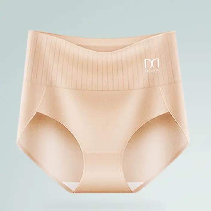 Taille haute Shaper culottes pour femmes sous-vêtements sans couture grande taille femme coton slips respirant intimes