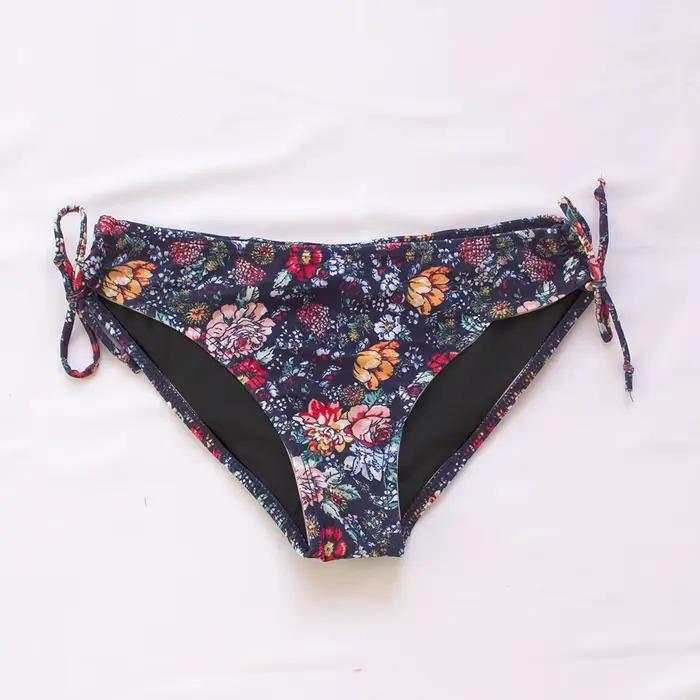 Bas de maillot de bain femme style bandage floral, basique, tanga brésilien, sexy, 2026, 171T