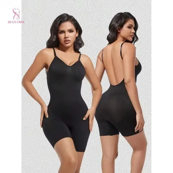 Body sculptant sans couture pour robe dos nu, grande taille, amincissant le ventre et la taille, pour femme