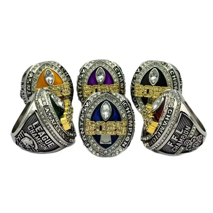 Bague commémorative du championnat de football fantastique 2025, un cadeau à la mode pour les fans, cadeau de bijoux pour hommes