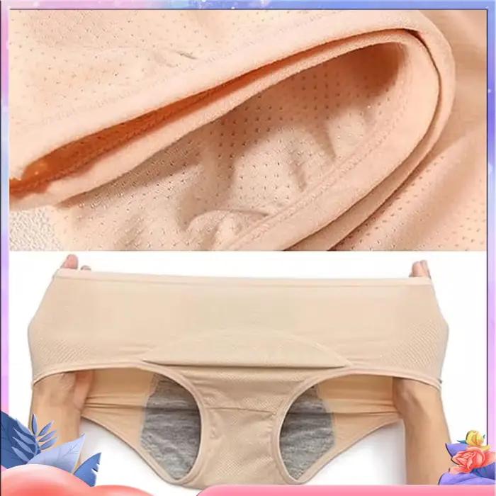 Culotte menstruelle femme taille moyenne coton post-partum grande taille couleur unie culotte respirante imperméable culotte entièrement couverte