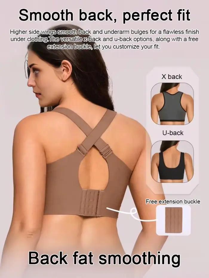Soutien-gorge sans couture pour femme, couvrant entièrement la poitrine, confortable, avec rembourrage amovible, effet push-up, pour grandes poitrines, effet minimisant, correcteur de posture, sous-vê