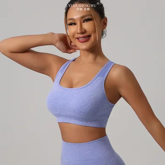 Soutien-gorge rembourré Push Up sans fil pour femme, sous-vêtements rembourrés, haut d'entraînement, chemise de sport, yoga, course à pied, fitness, nouveau