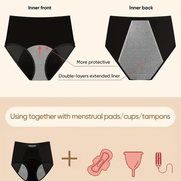 Culottes d'incontinence pour femmes, culottes menstruelles anti-fuites, protection post-partum, contrôle de la vessie, grandes tailles