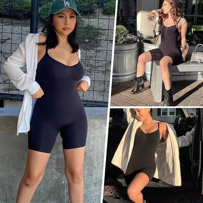 Nouveau Body Shapewear femmes débardeur contrôle du ventre corps complet Shaper Anti frottement Shorts minceur taille formateur bout à bout