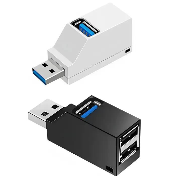 Hub USB 3.0, adaptateur et distributeur USB-A 3 ports, Plug and Play, aucun pilote requis, facile à utiliser, pour ordinateur portable, PC, voiture, Mac Pro, iPa