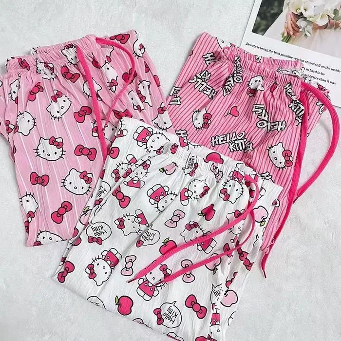 Hello Kitty pyžamové kalhoty