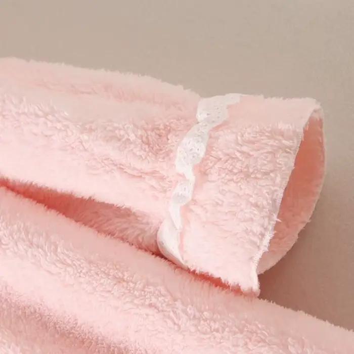 Chemise de nuit en velours pour femmes, chemise de nuit longue adt, chemise de nuit baggy, monochromatique, douce, belle, élégante, sourire, optique, chaud, hiver