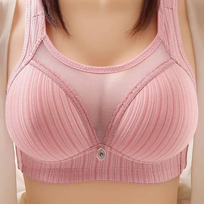 Soutien-gorge de sport Push-up confortable et antidérapant pour femmes, sans fil, avec larges bretelles, coussinet de poitrine, respirant