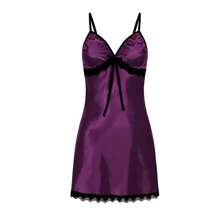 Femmes sexy pyjamas grande taille dentelle jarretelle chemise de nuit sans manches pyjamas col en v pyjamas multicolore en option chemise de nuit