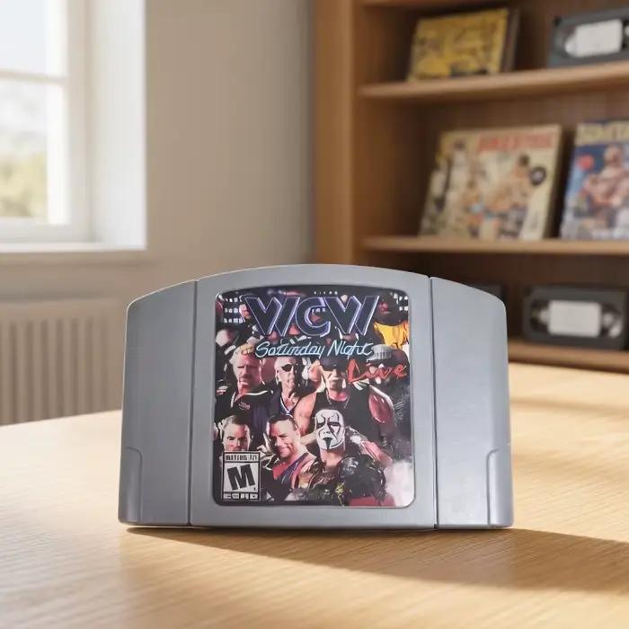 Cassette de jeu N64, version américaine, WrestleMania X, WCW Saturday Night, World Tour, cassette de jeu anglaise 64 bits, cadeaux jouets