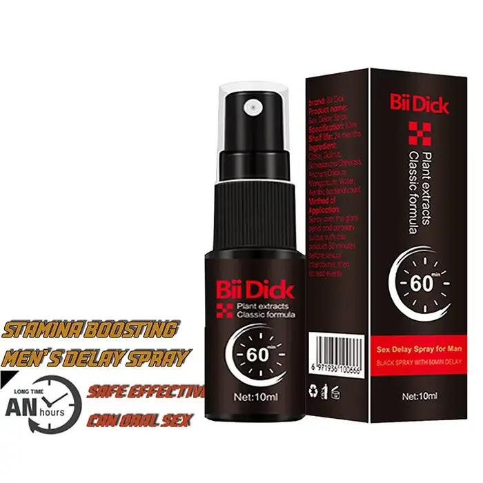 Spray 10 ml 60 minutes pour homme, usage externe