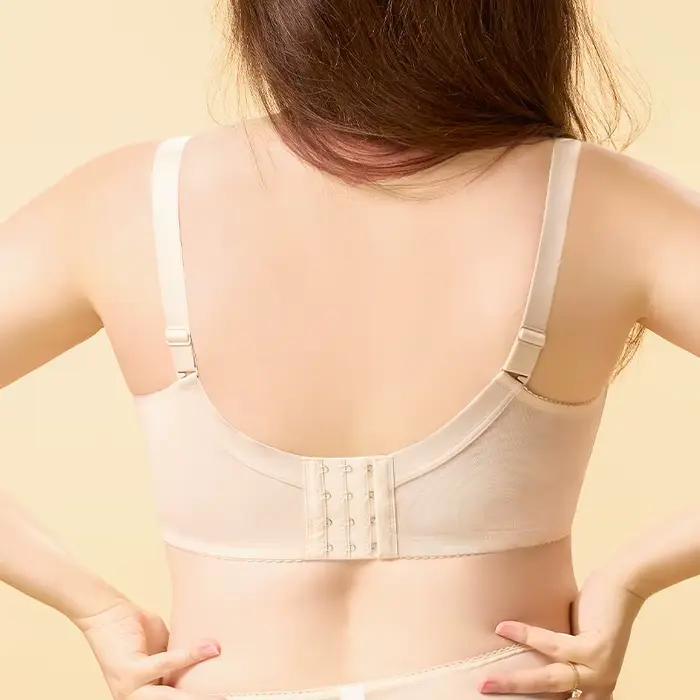Soutien-gorge élégant grande taille pour femmes, Anti-affaissement, grande taille, sans doublure, minimiseur, dentelle à pois, sous-vêtements, nouvelle collection automne