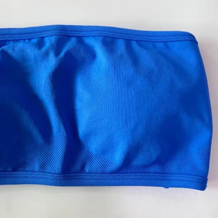 Pericic – soutien-gorge de sport Bandeau à bretelles, dos nu, débardeur de Yoga pour femmes, sans couture, froissé, pour entraînement, Fitness, haut de gymnastique Sexy