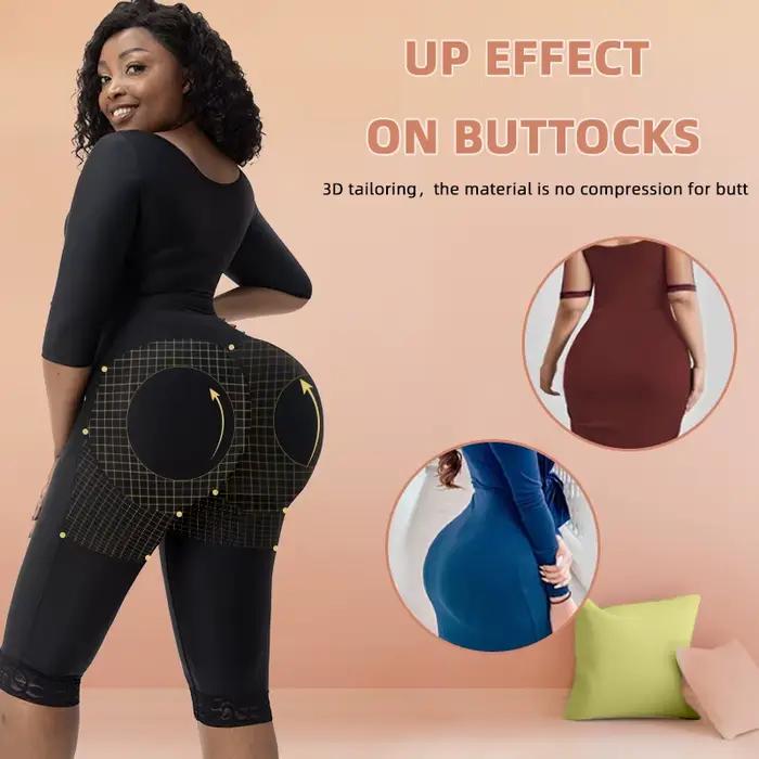 360 °   Body complet Lipo post-op récupération Shapewear Body cuisse et bras formateur bout à bout contrôle du ventre corps Shaper avec soutien-gorge
