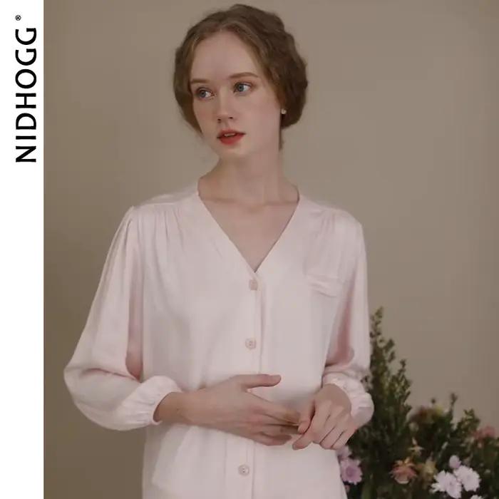 Ensemble pyjama Modal Super doux pour femmes, vêtements de nuit en tricot, doux pour la peau, extensible, confortable, 2 pièces, Style japonais minimaliste