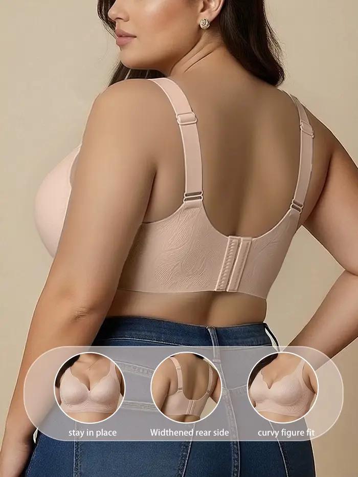 Soutien-gorge de maintien intégral grande taille L-6XL pour poitrine généreuse, anti-affaissement, push-up, sans couture, confortable, avec soutien latéral