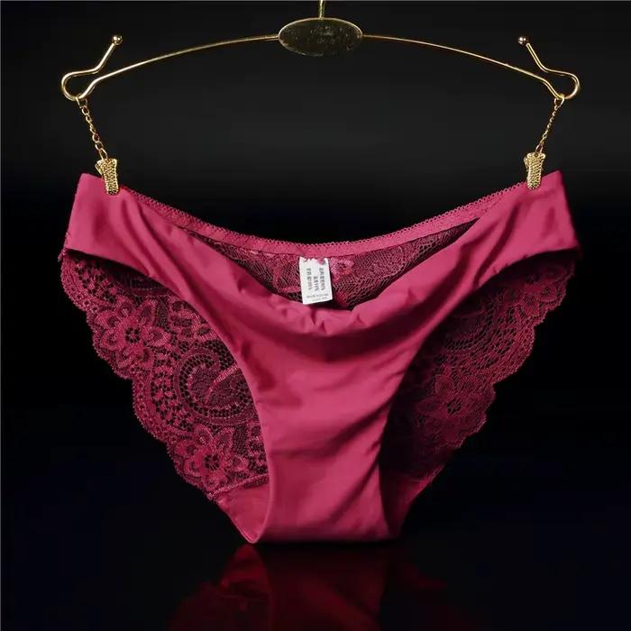Femme dentelle culottes Sexy culotte transparente taille basse coton entrejambe slips grande taille dames sous-vêtements intimes nouvelle offre spéciale