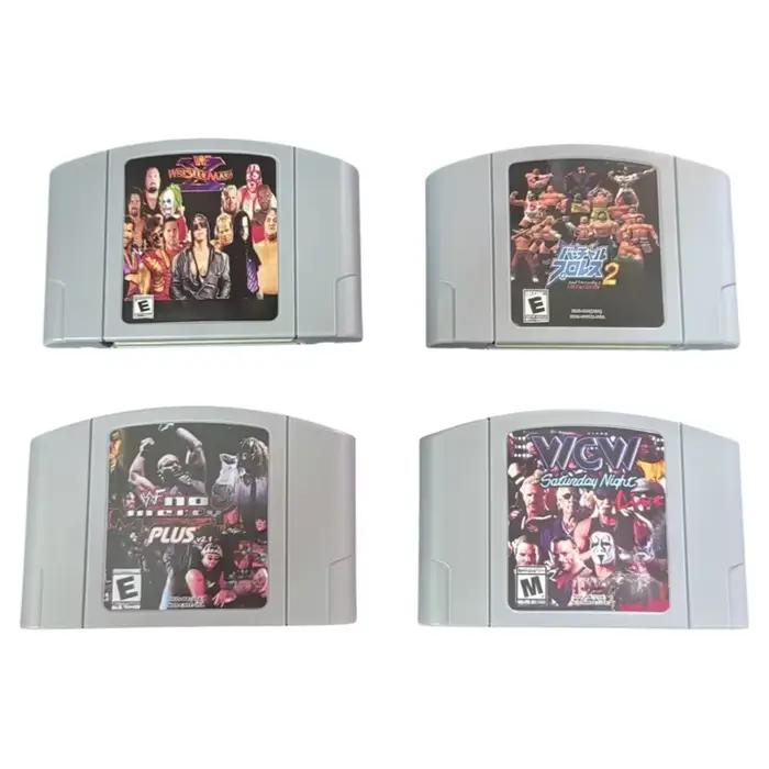 Cassette de jeu N64, version américaine, WrestleMania X, WCW Saturday Night, World Tour, cassette de jeu anglaise 64 bits, cadeaux jouets