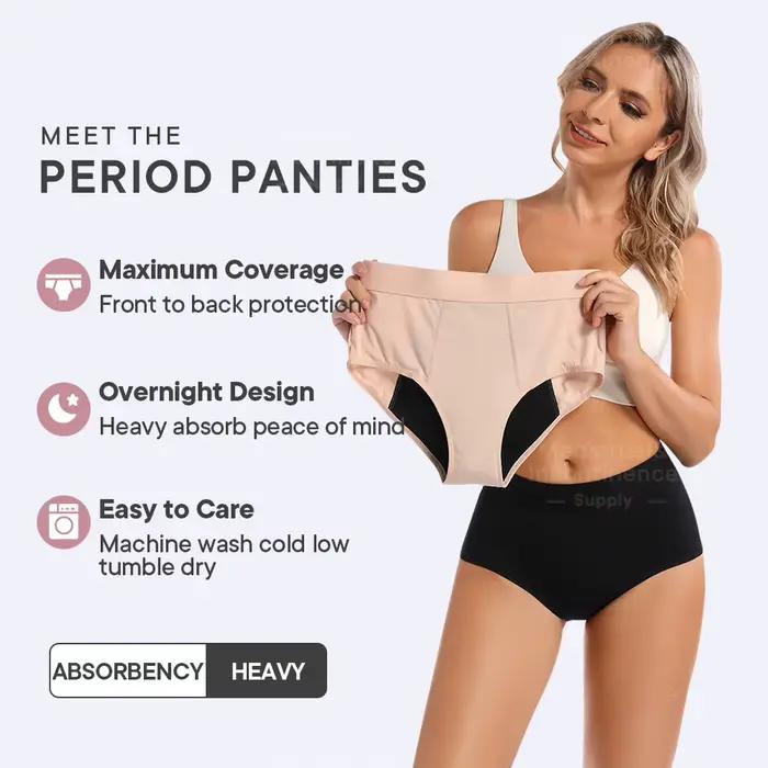 Dámské menstruační kalhotky s vysokým pasem
