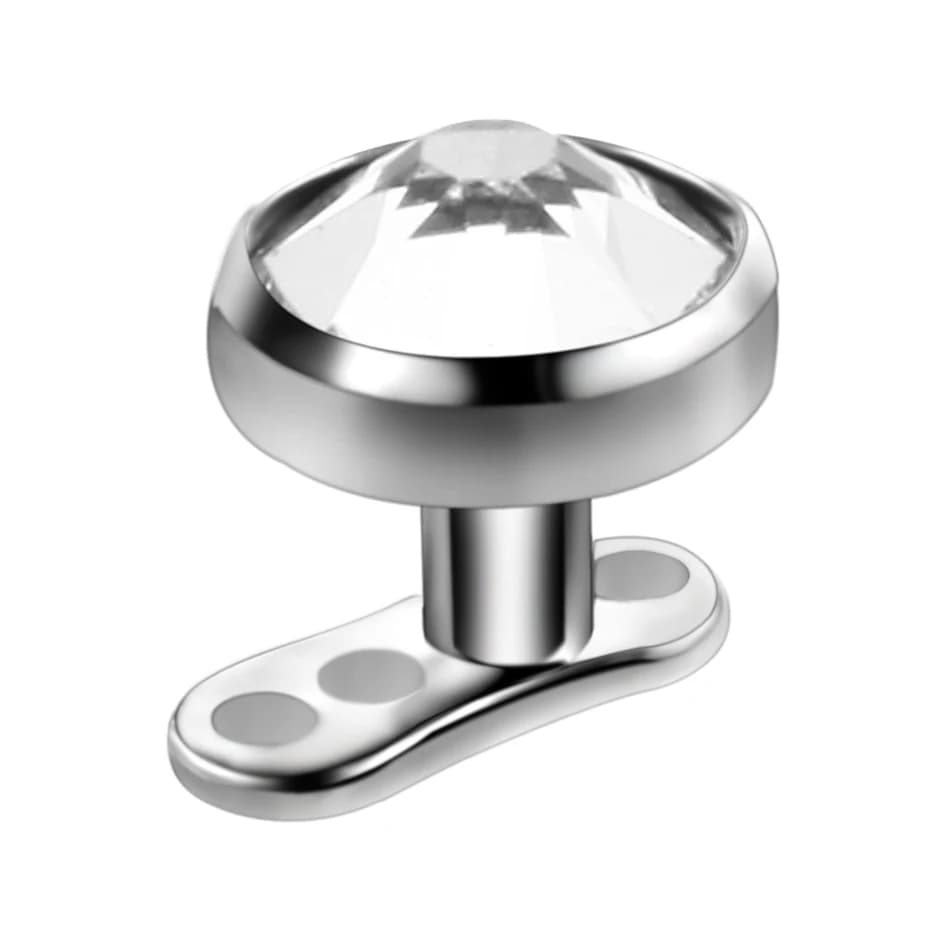 10 pièces/lot Micro Piercings dérmiques ensemble titane Base d'ancre cutanée et hauts Skinner plonge