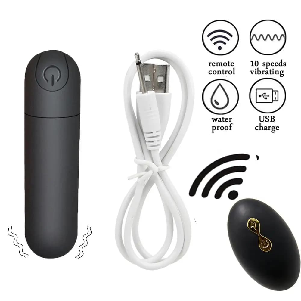 Culotte vibrante, 10 fonctions, télécommande sans fil, Rechargeable, vibrateur à balles, sangle sur 