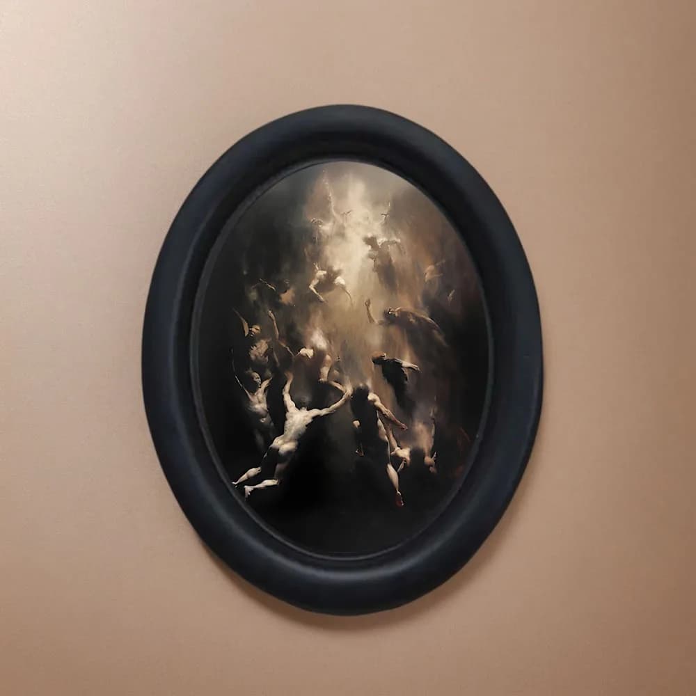 1 Pièce de Décoration Murale Style Dark Academia Inspirée de Fallen Soul, Décoration Murale Encadrée
