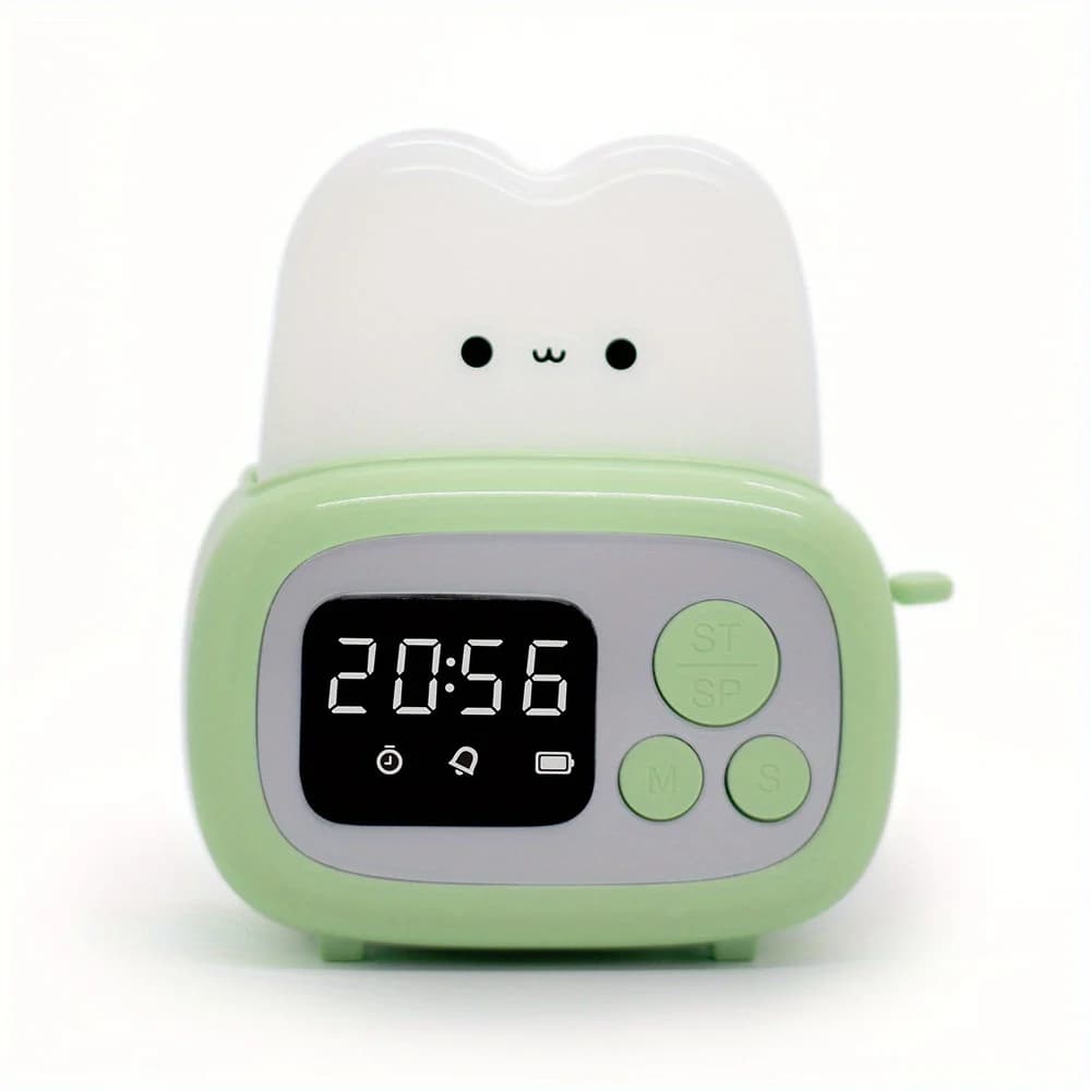 1 pièce Veilleuse 'Time Toaster' au design élégant, lumière de chevet, veilleuse mignonne pour le so