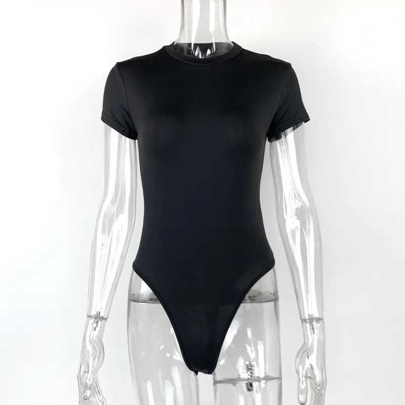 2025 nouveau body à manches courtes pour femmes, corps moulant coupe ajustée, tenues de combinaison 