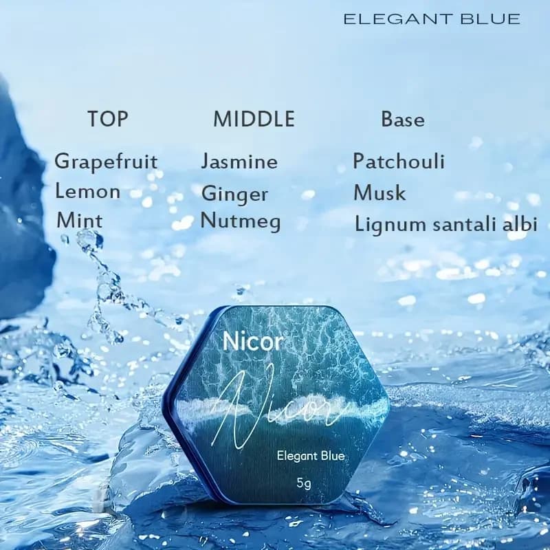 Parfum solide rafraîchissant et durable pour hommes, parfum de vanille durable, parfum solide portab