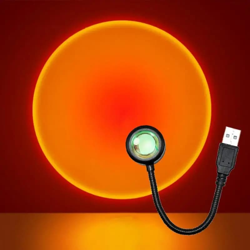 Coucher de soleil photographie lumière USB Rainbo lumière LED téléphone portable auto néon veilleuse