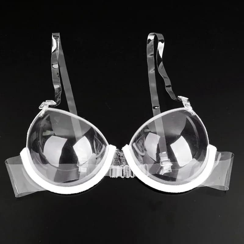 Soutien-gorge push-up transparent à bretelles réglables pour femme, soutien-gorge invisible ultra-fi