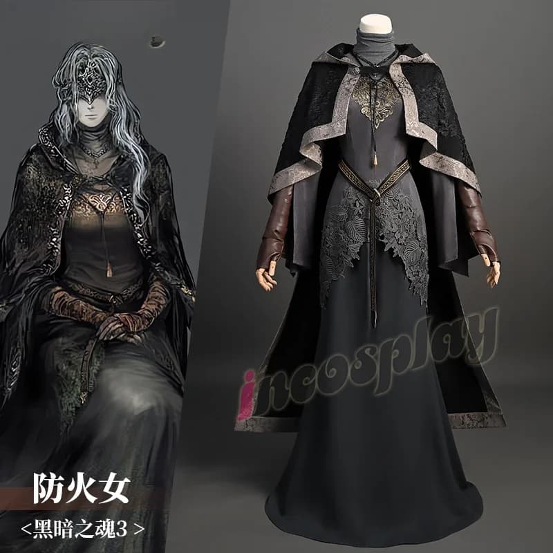 Costume de Cosplay The Fire Keeper pour Halloween, Festival de noël, fête quotidienne, costumes de j