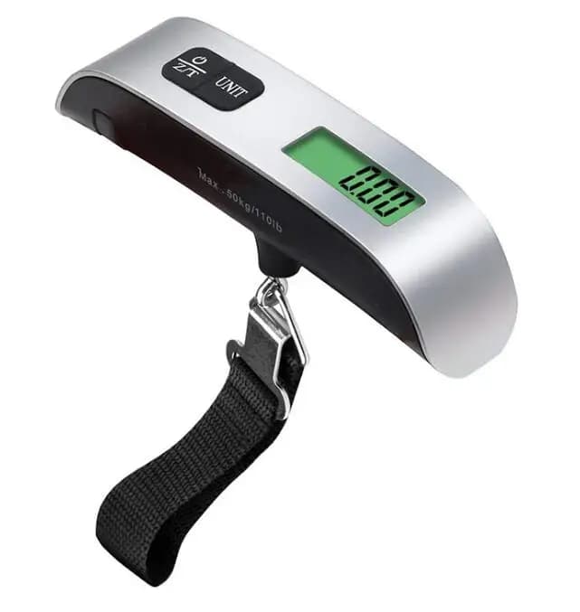 Échelle à bagages 110lb 50kg Numérique Portable Portable Échelle de Bagages Suspendus pour Voyage Va