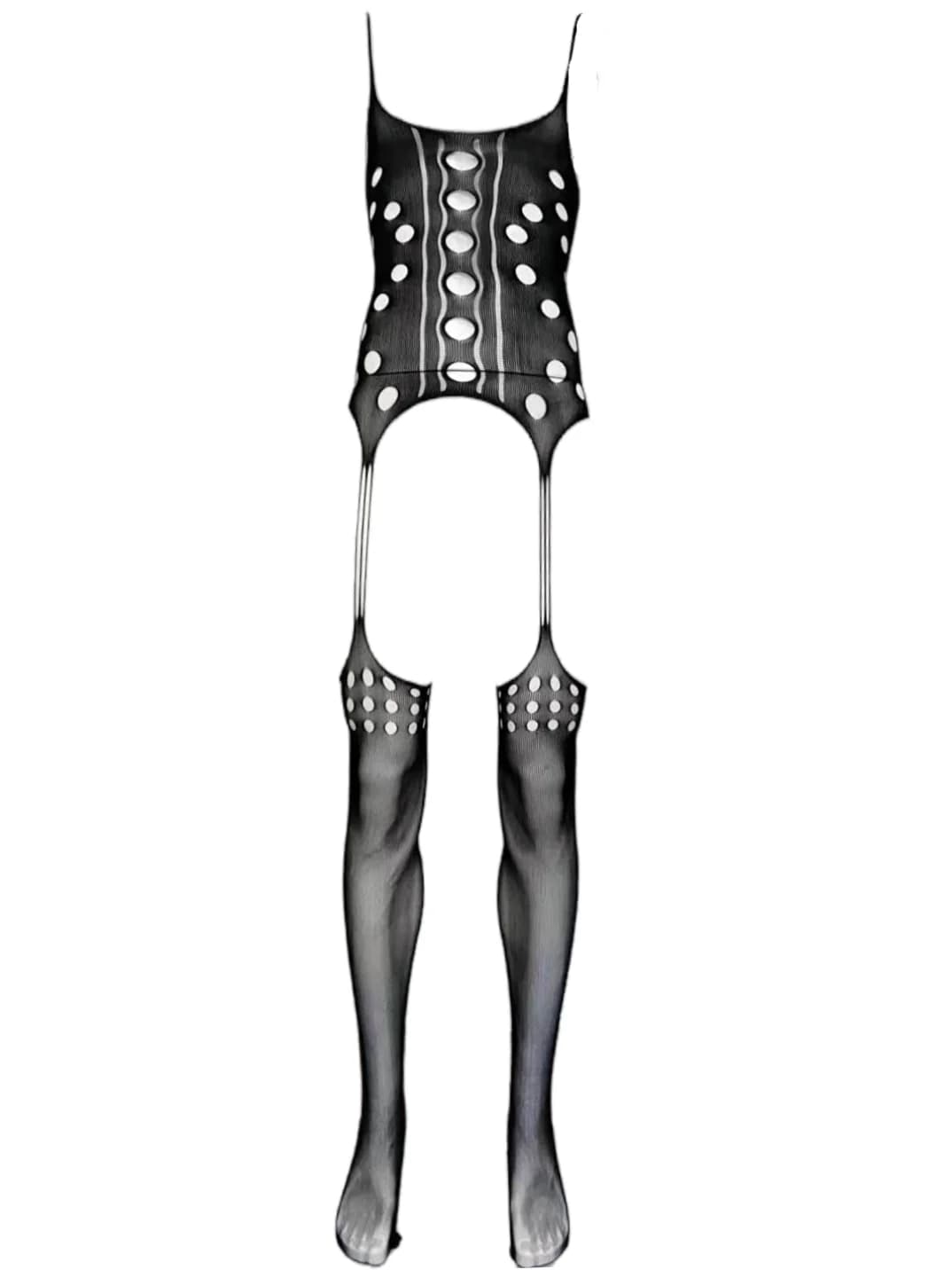 Body sexy en maille Muscle Man, style nuisette uniforme, sans épaules dénudées, pour homme, lingerie