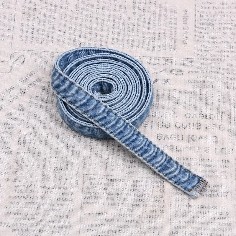 Ceinture en jean délavé bleu pour jeans et salopette avec sangle à boucle Ceinture en jean bleu Acce
