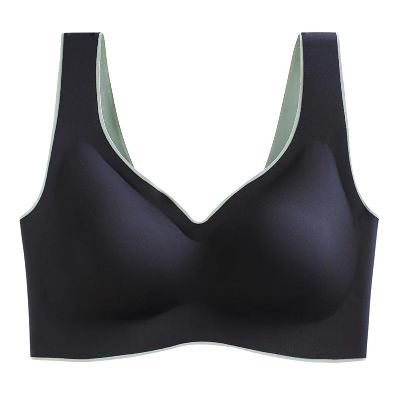Soutien-gorge en latex confortable sans anneau en acier pour femme, sous-vêtement, sous-vêtement, br